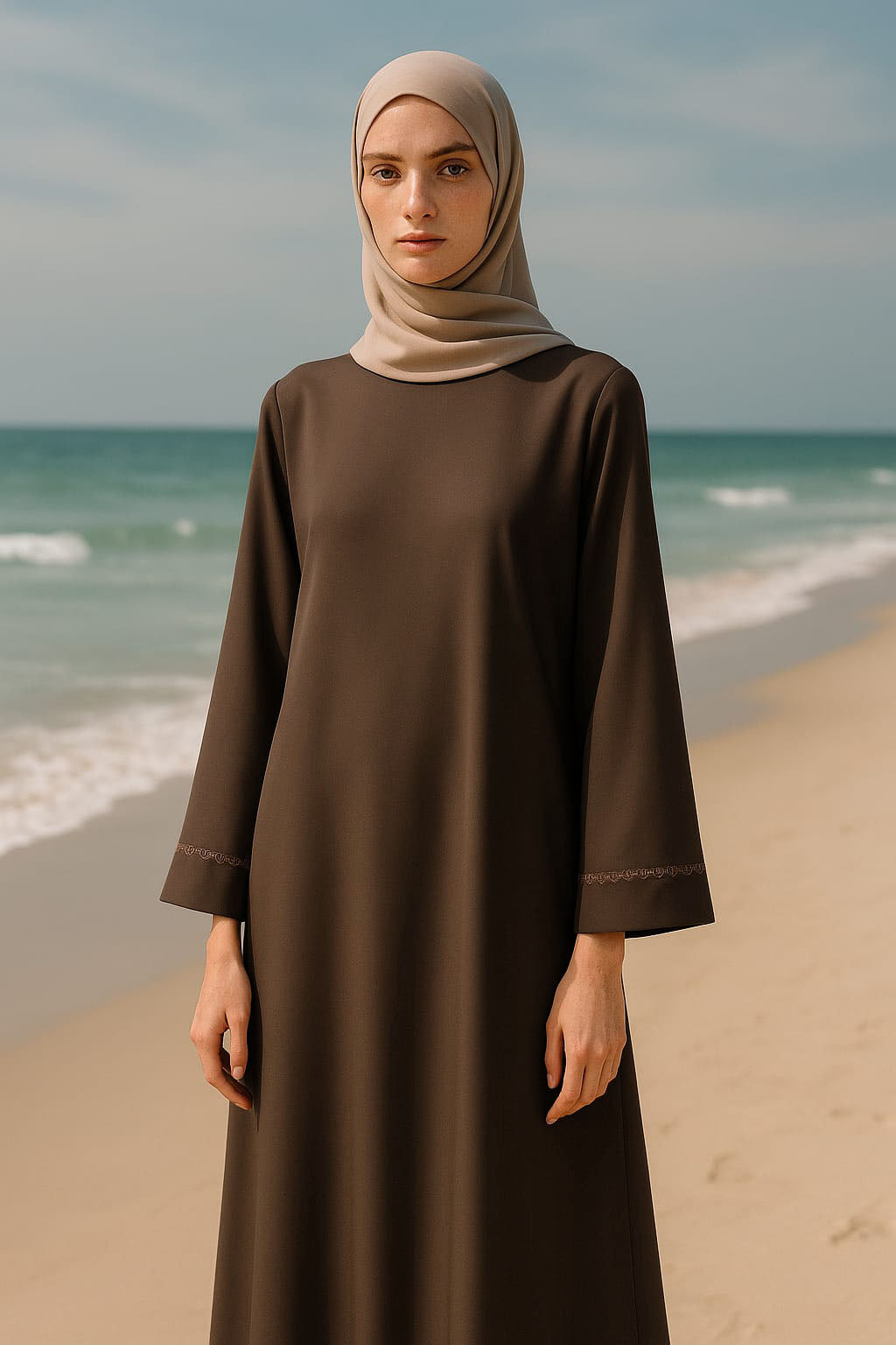 Minimalist Neoprene Abaya