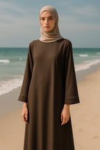 Minimalist Neoprene Abaya