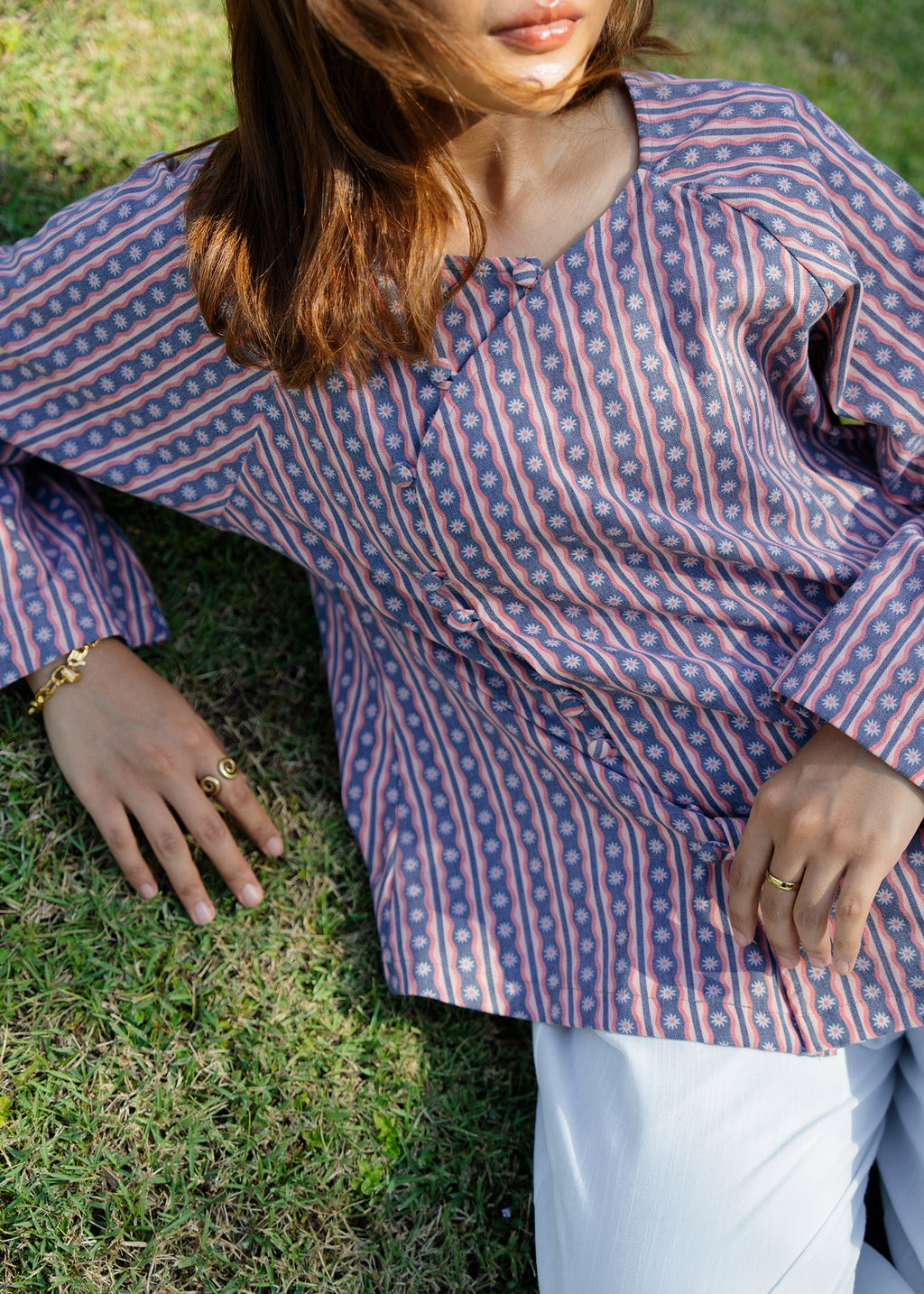 Timeless Cheongsam Linen Tunic Top