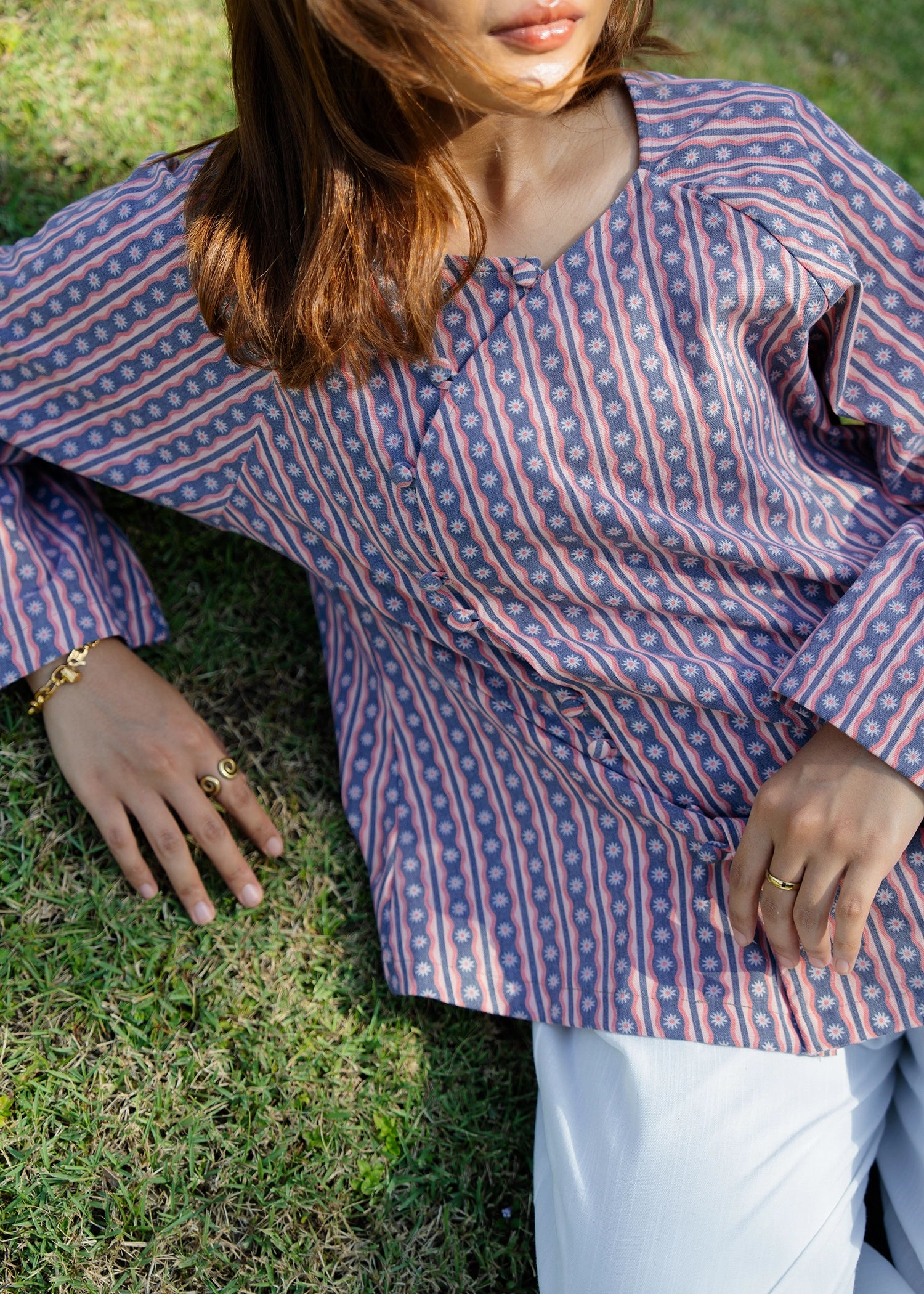 Timeless Cheongsam Linen Tunic Top