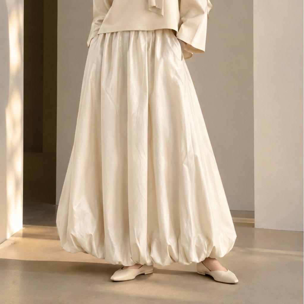 Amelila Exclusive Balloon Plain Skirt