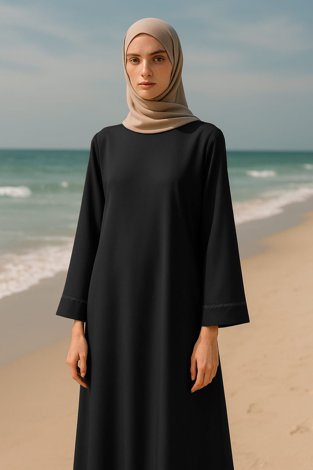 Minimalist Neoprene Abaya