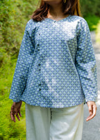 Timeless Cheongsam Linen Tunic Top