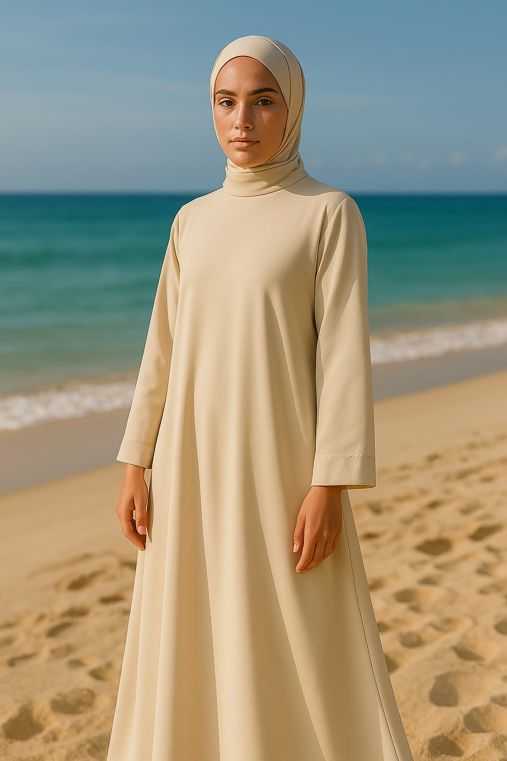Minimalist Neoprene Abaya