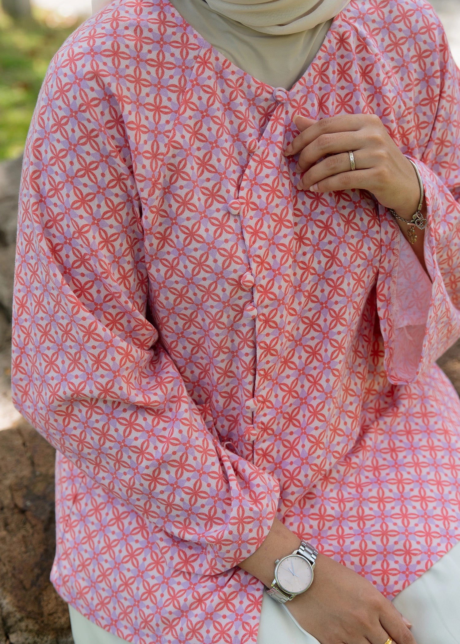 Timeless Cheongsam Linen Tunic Top