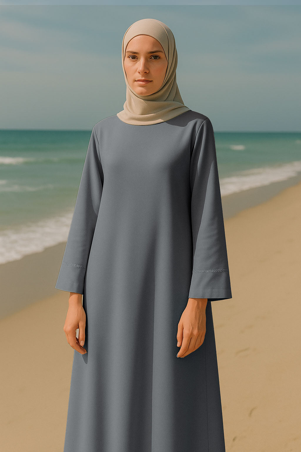 Minimalist Neoprene Abaya