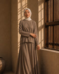 Curated Sahara Two-Piece Tunic Blouse and Maxi Skirt Set