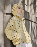 Curated Adrianna Yariqa Polka Hoodie Breeze Jacket