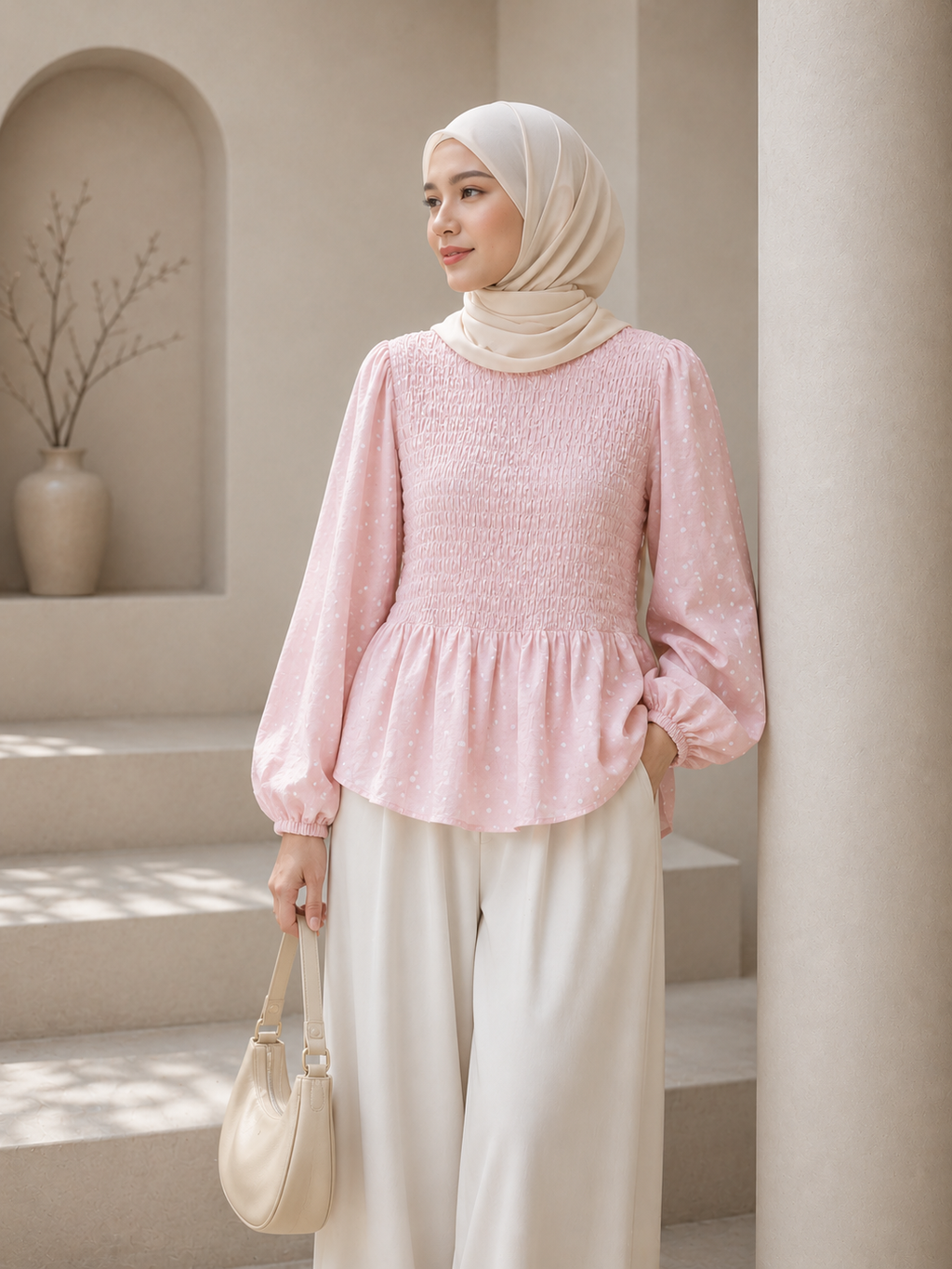 Amara Polka Smock Top