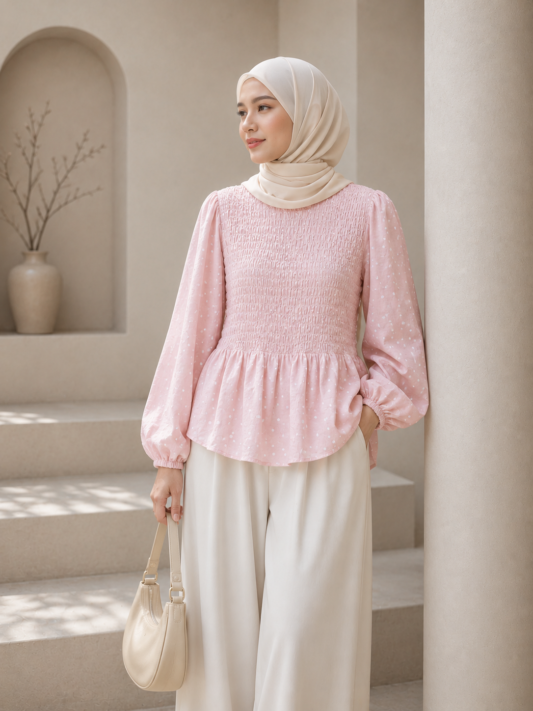 Amara Polka Smock Top