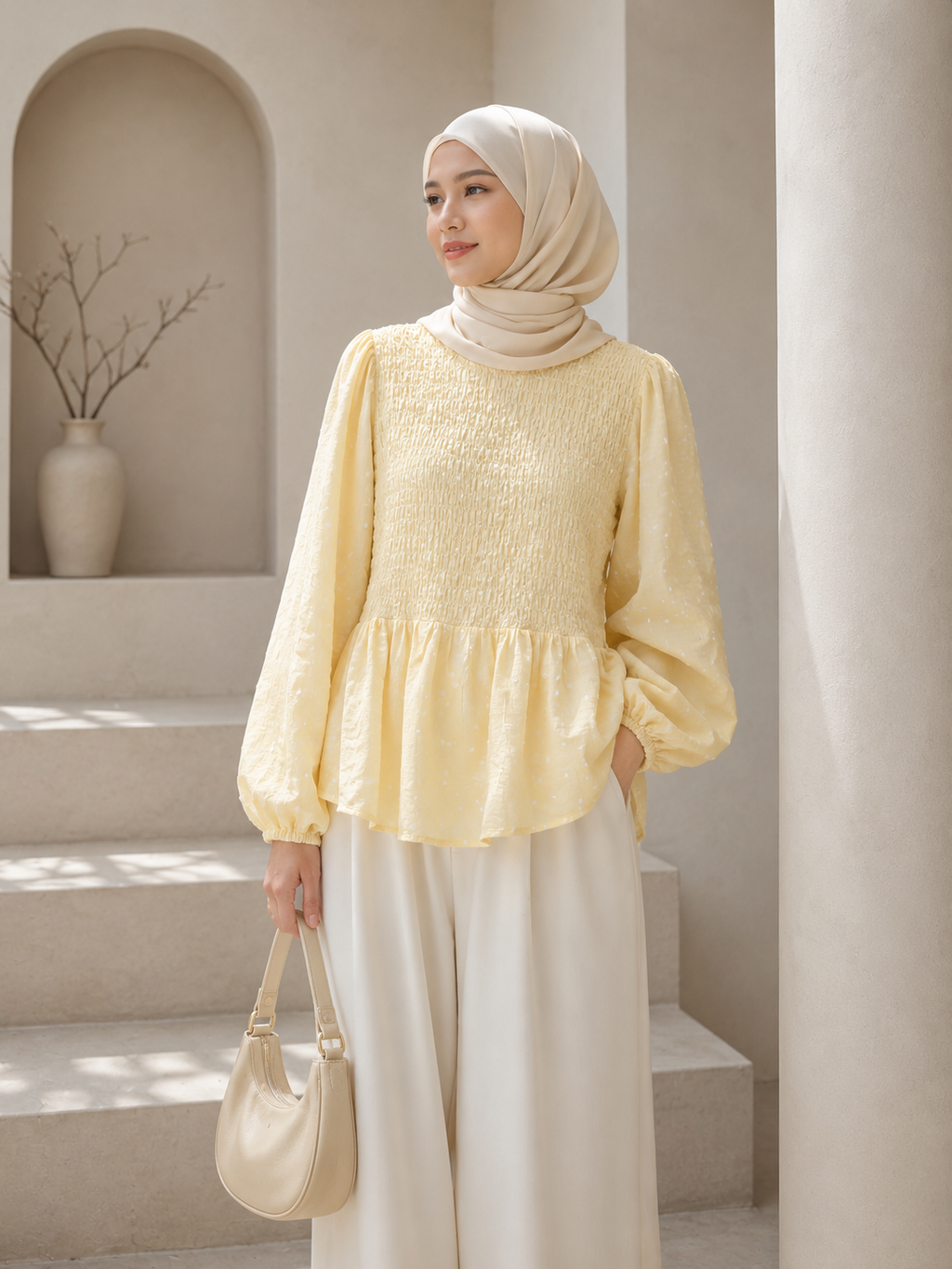 Amara Polka Smock Top