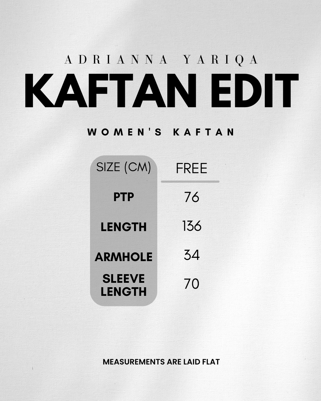 Kaftan Edit in Crepe