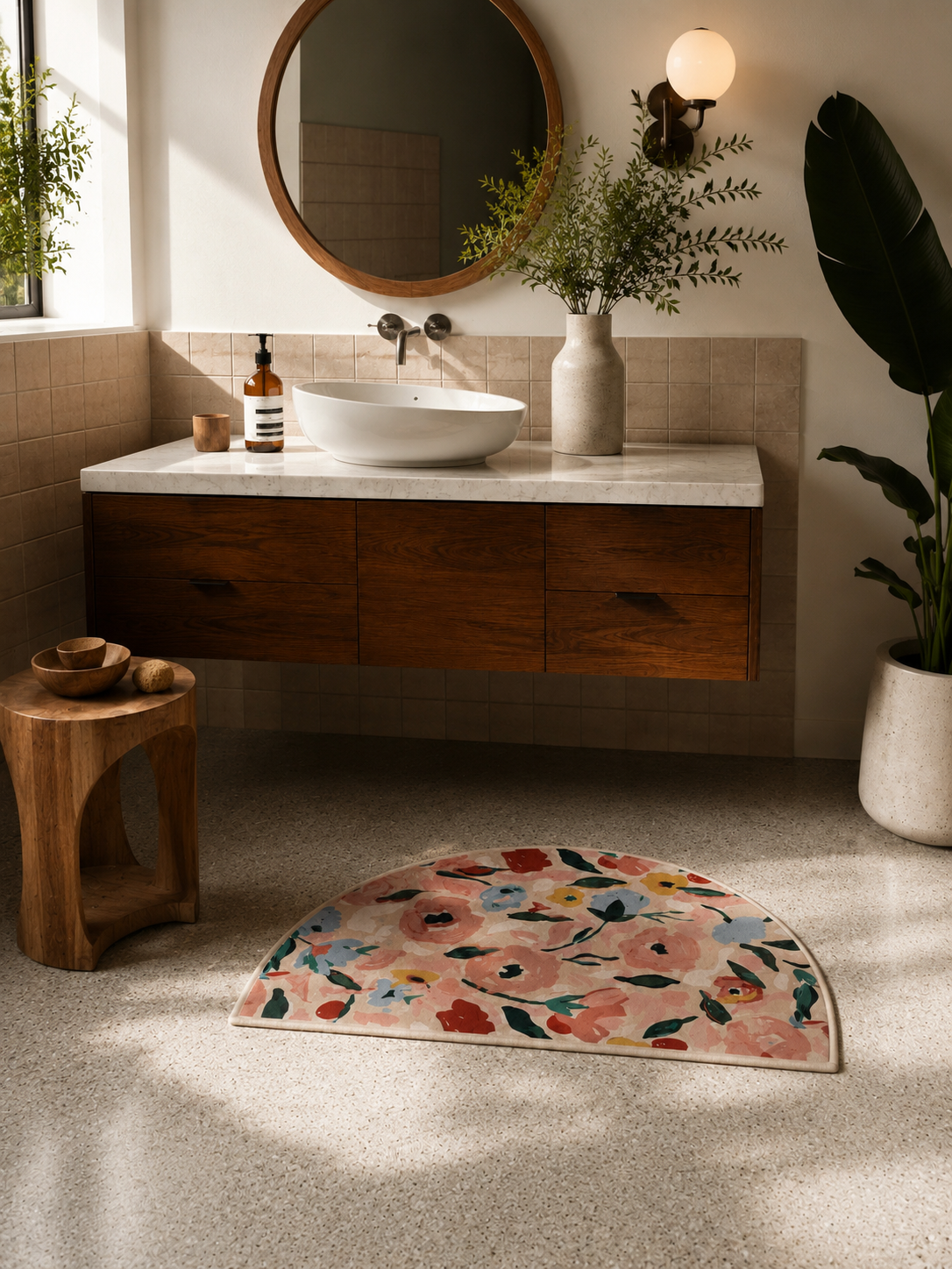 Artisan Semi Circle Floor Mat