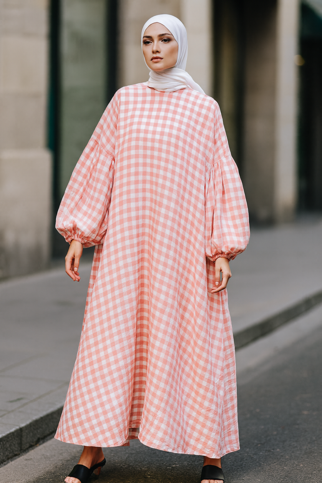 Tropical Checks Loose-Fit Maxi Dress - Available in 6 Colors
