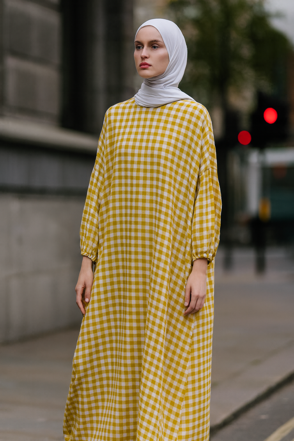 Tropical Checks Loose-Fit Maxi Dress - Available in 6 Colors