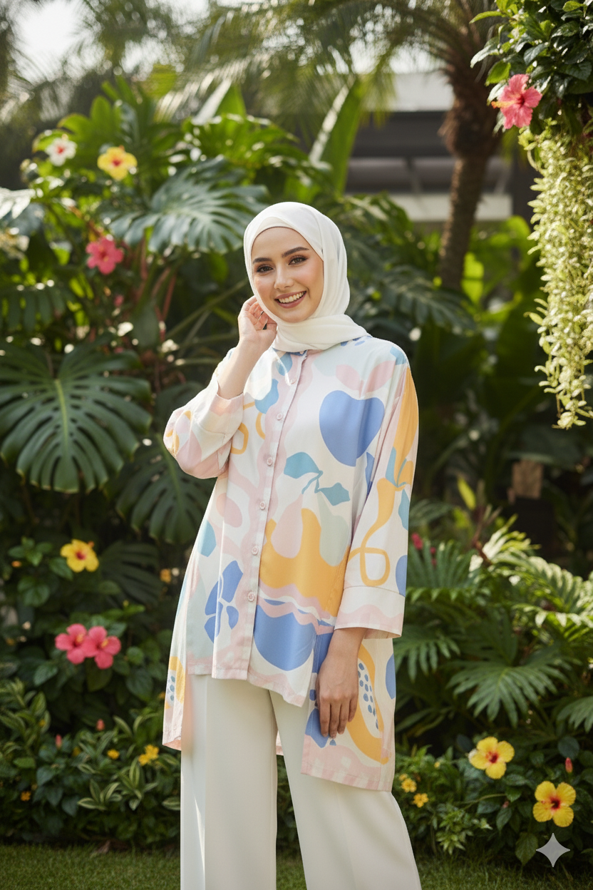 Tropical Checks Highlow Top Series