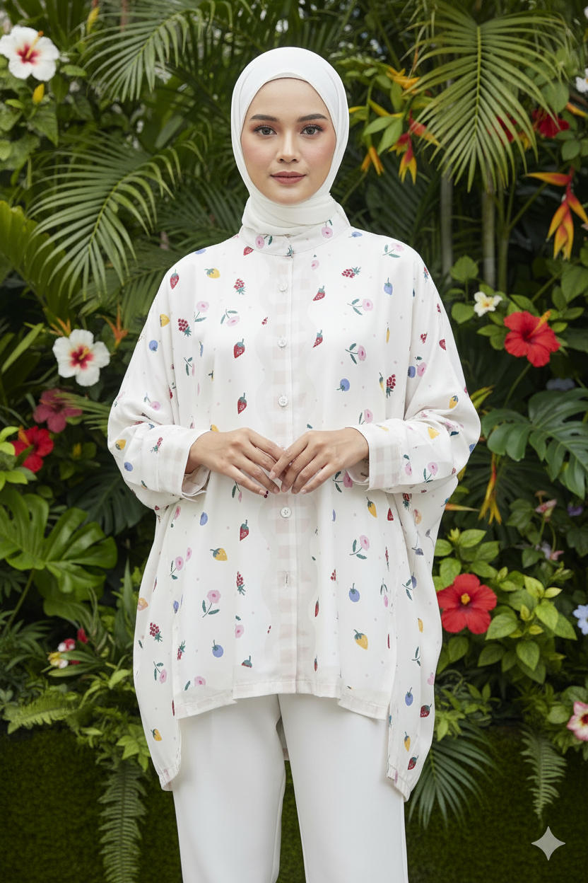 Tropical Checks Highlow Top Series