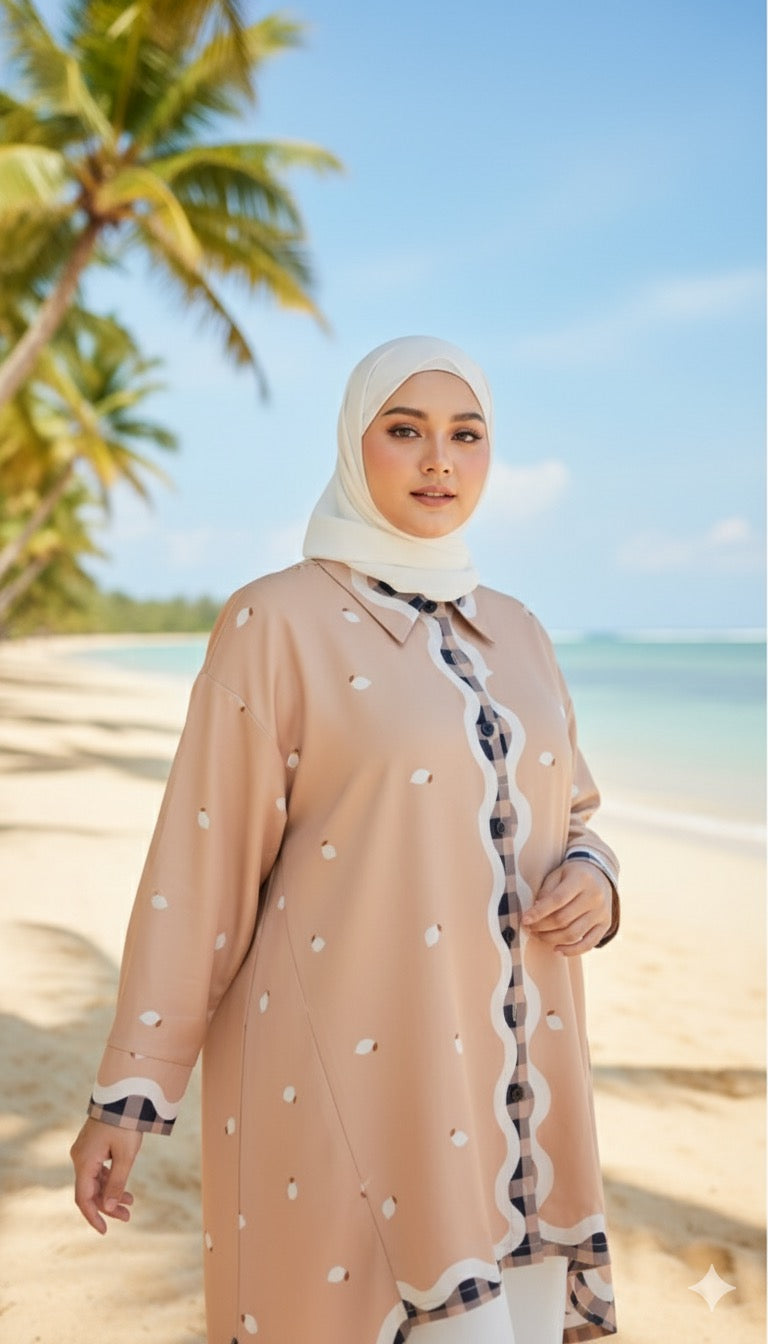 Tropical Checks Highlow Top Series