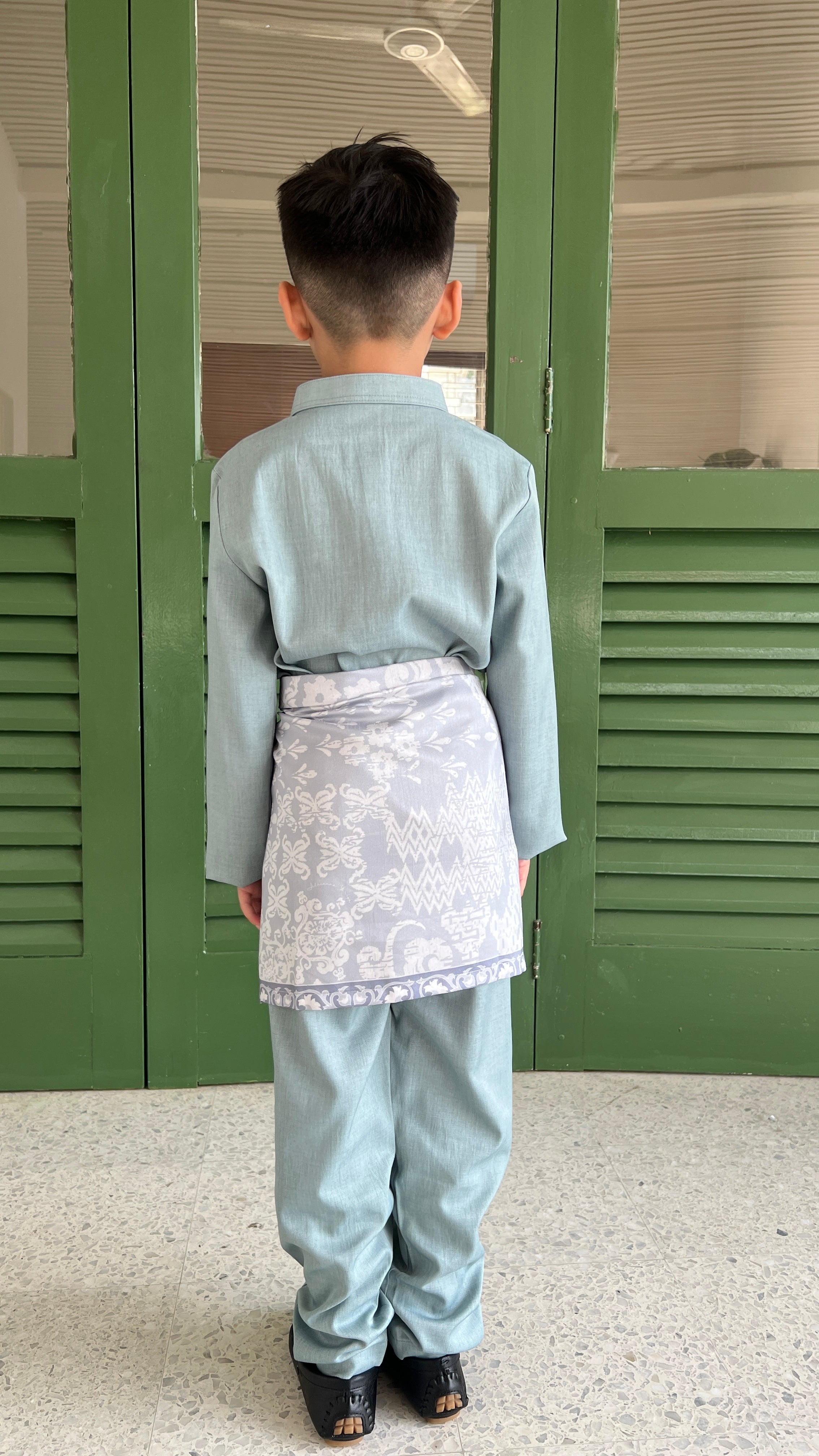 2026 Lebaran Kids Baju Melayu Cekak Musang (Samping Not Included)