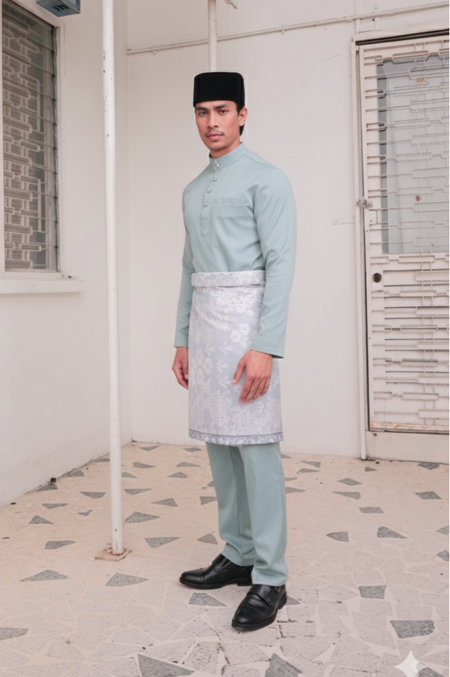 2026 Lebaran Baju Melayu Cekak Musang (Samping Not Included)