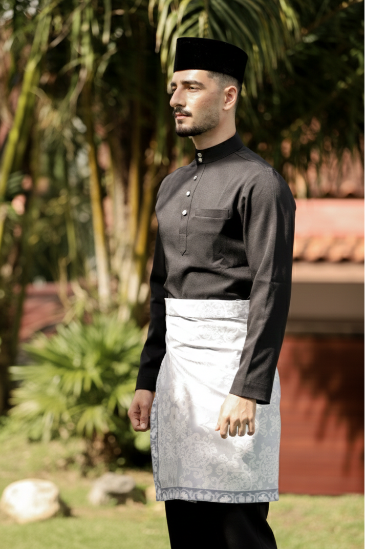 2026 Lebaran Baju Melayu Cekak Musang (Samping Not Included)