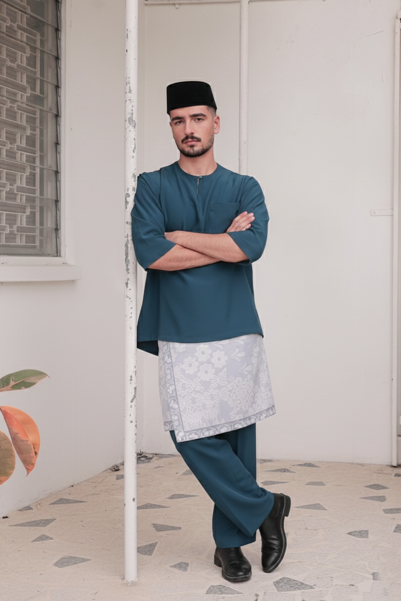 2026 Lebaran Baju Melayu Teluk Belanga (Samping Not Included)