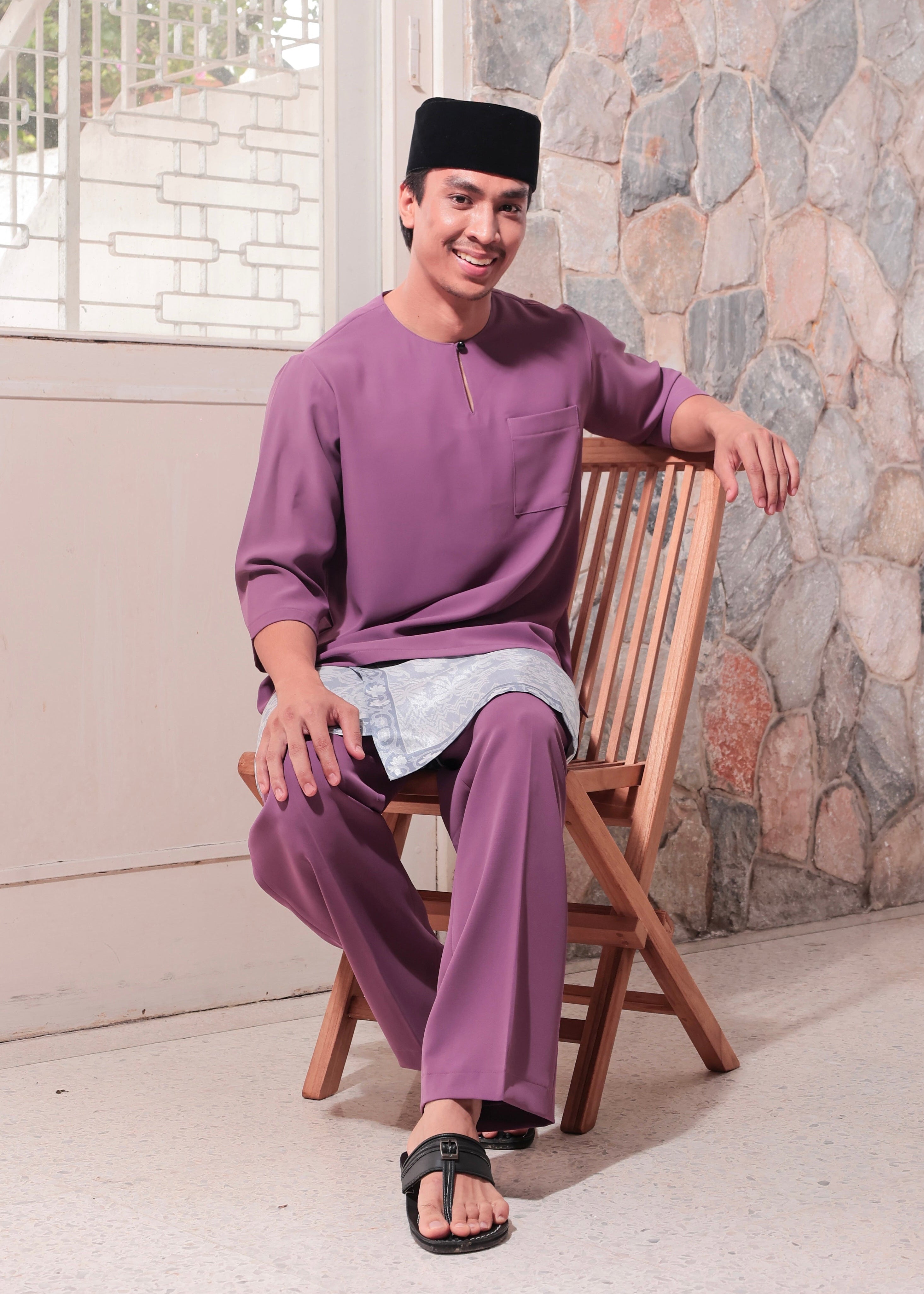 2026 Lebaran Baju Melayu Teluk Belanga (Samping Not Included)