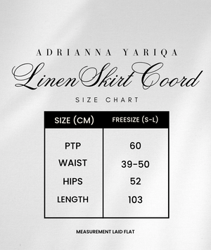 Curated Linen Coord Skirt - Free Size