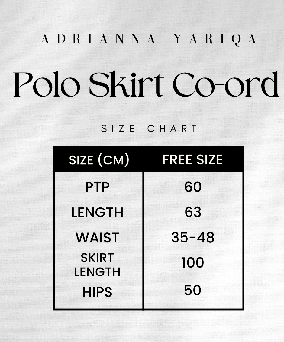 Curated Polo Skirt Co-ord Set - Available in 5 colors