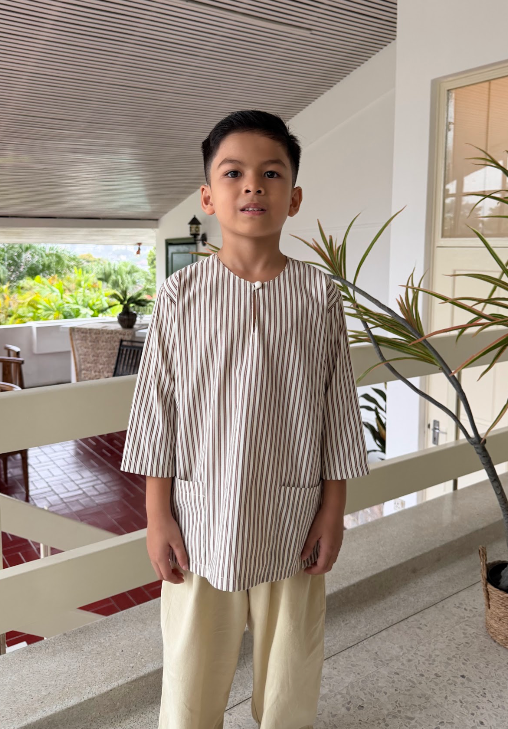 2026 Lebaran Kids Jalur Kurta Top / Pants