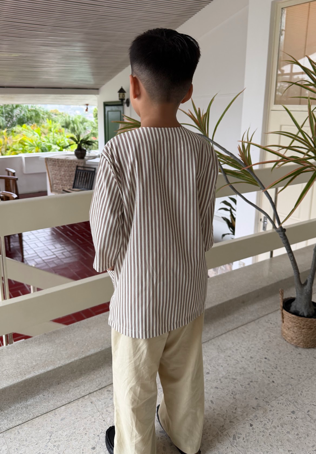 2026 Lebaran Kids Jalur Kurta Top / Pants