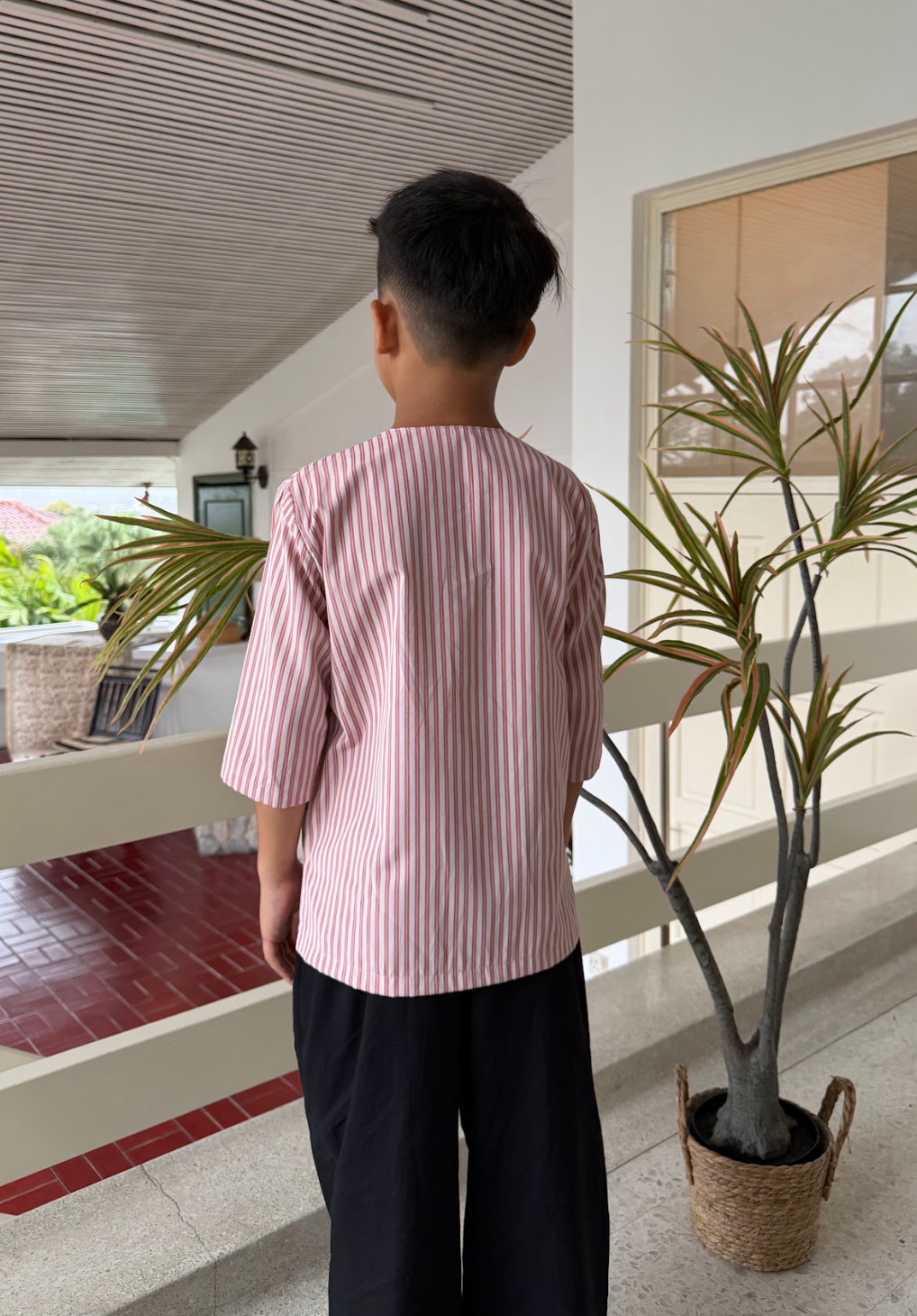 2026 Lebaran Kids Jalur Kurta Top / Pants