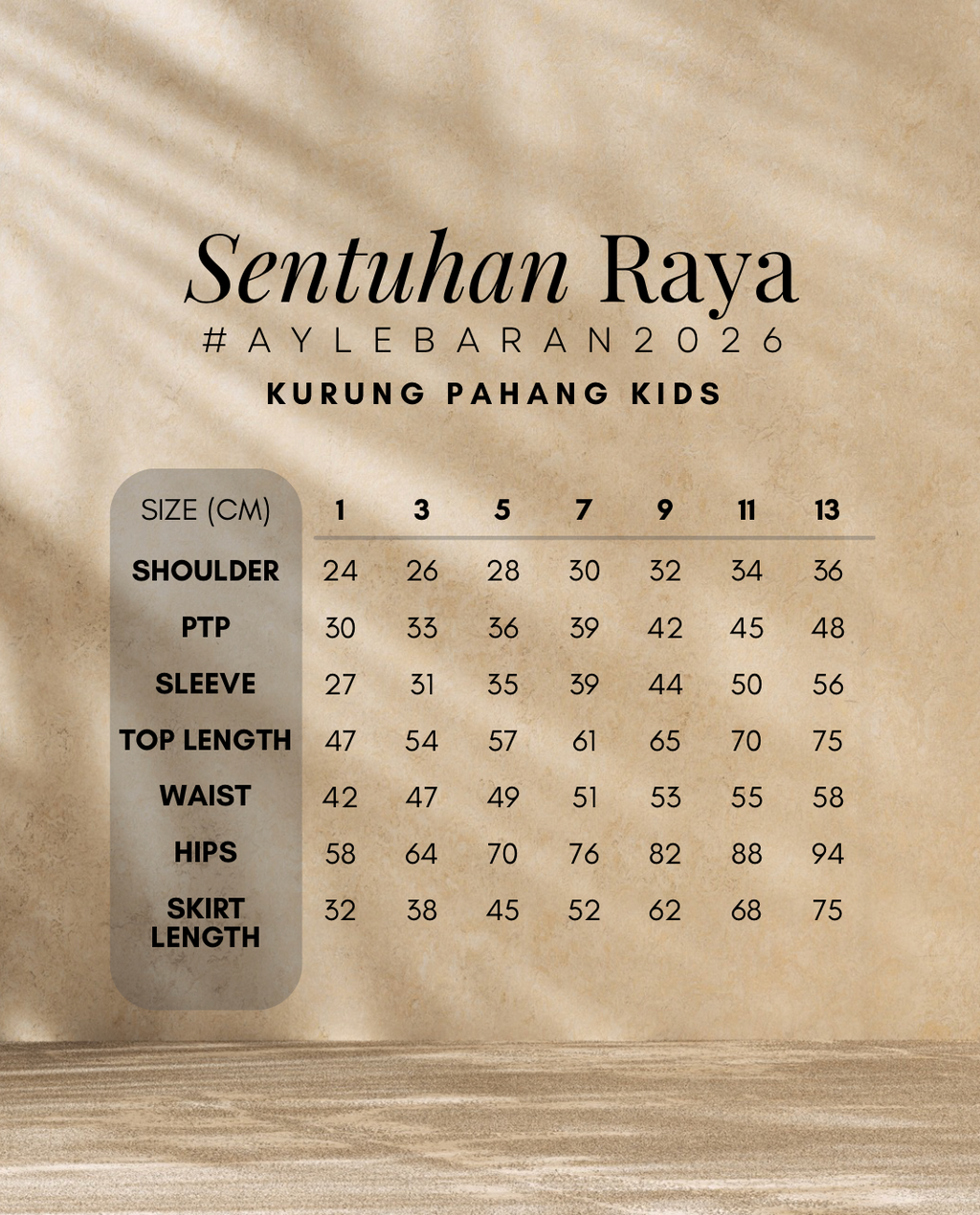 2026 Lebaran Kids Embroidery Sequin Kurung