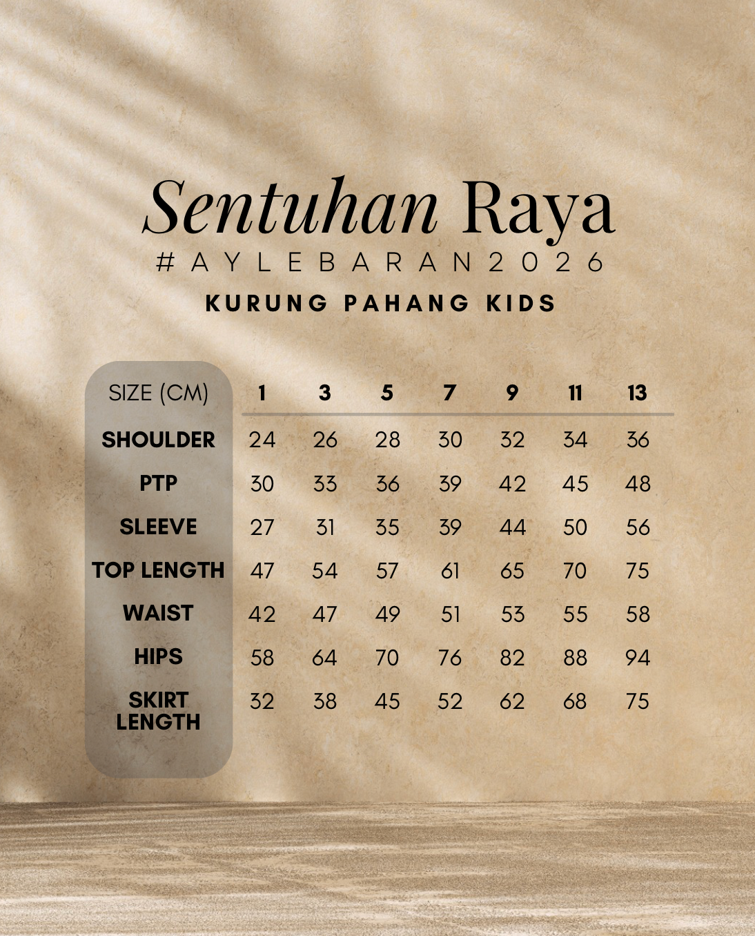 2026 Lebaran Kids Embroidery Sequin Kurung