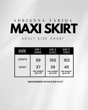 Le Marché Maxi Skirt in Noir Fleur