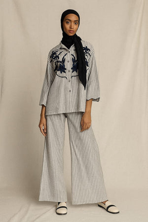 Botanical Stripes Co-ord Set - Available in 7 Colors