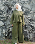 Vera Relaxed V-Neck Palazzo Set