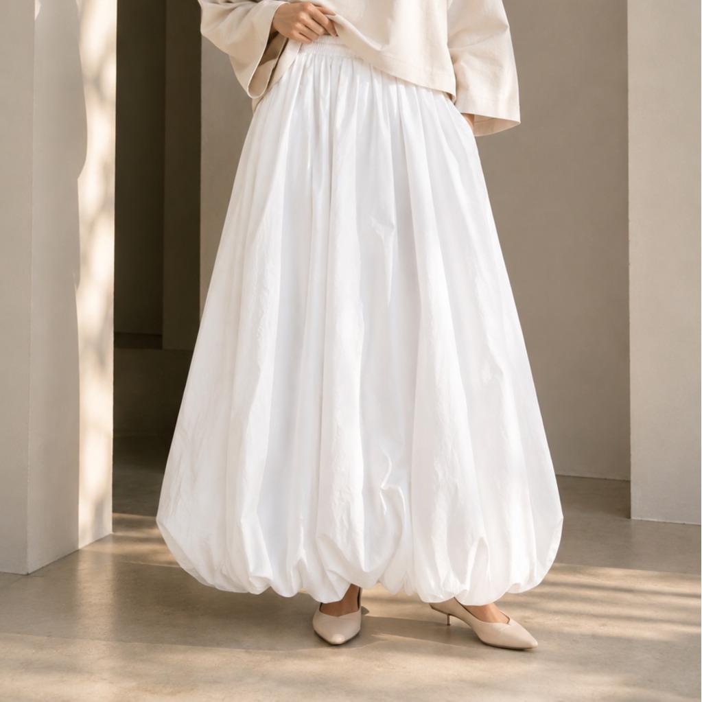 Amelila Exclusive Balloon Plain Skirt