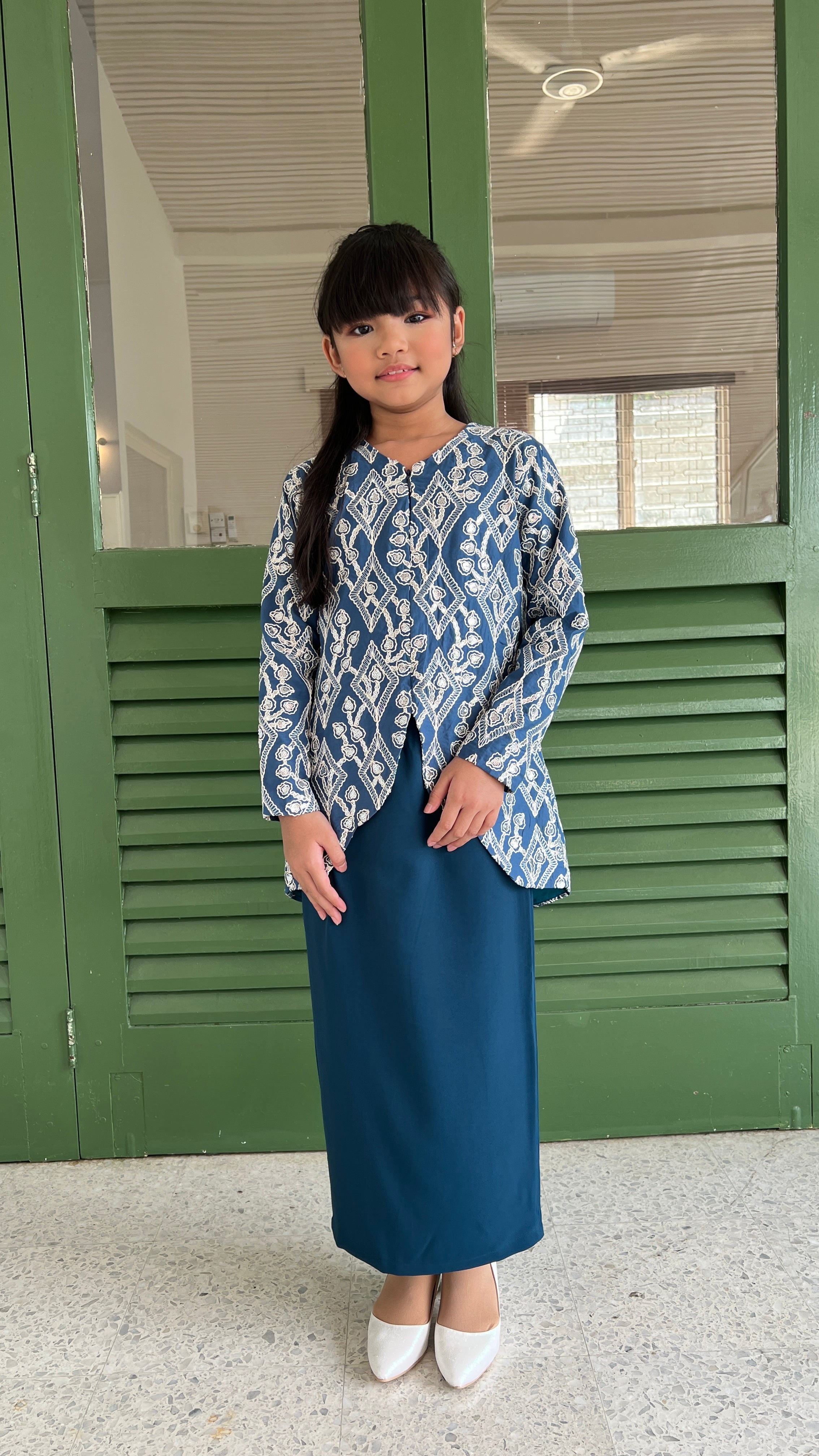 2026 Lebaran Kids Embroidery Sequin Kurung