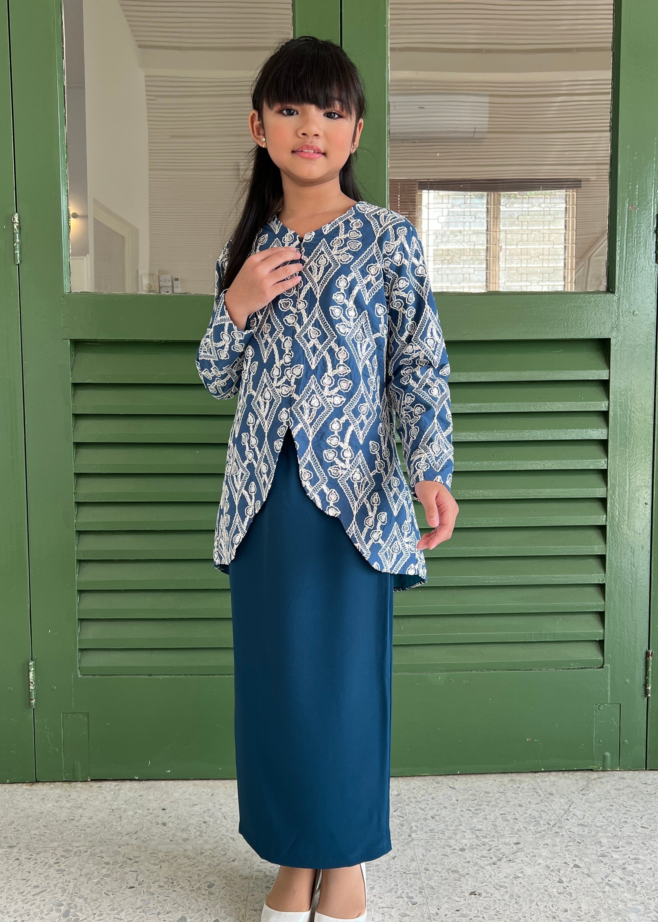 2026 Lebaran Kids Embroidery Sequin Kurung