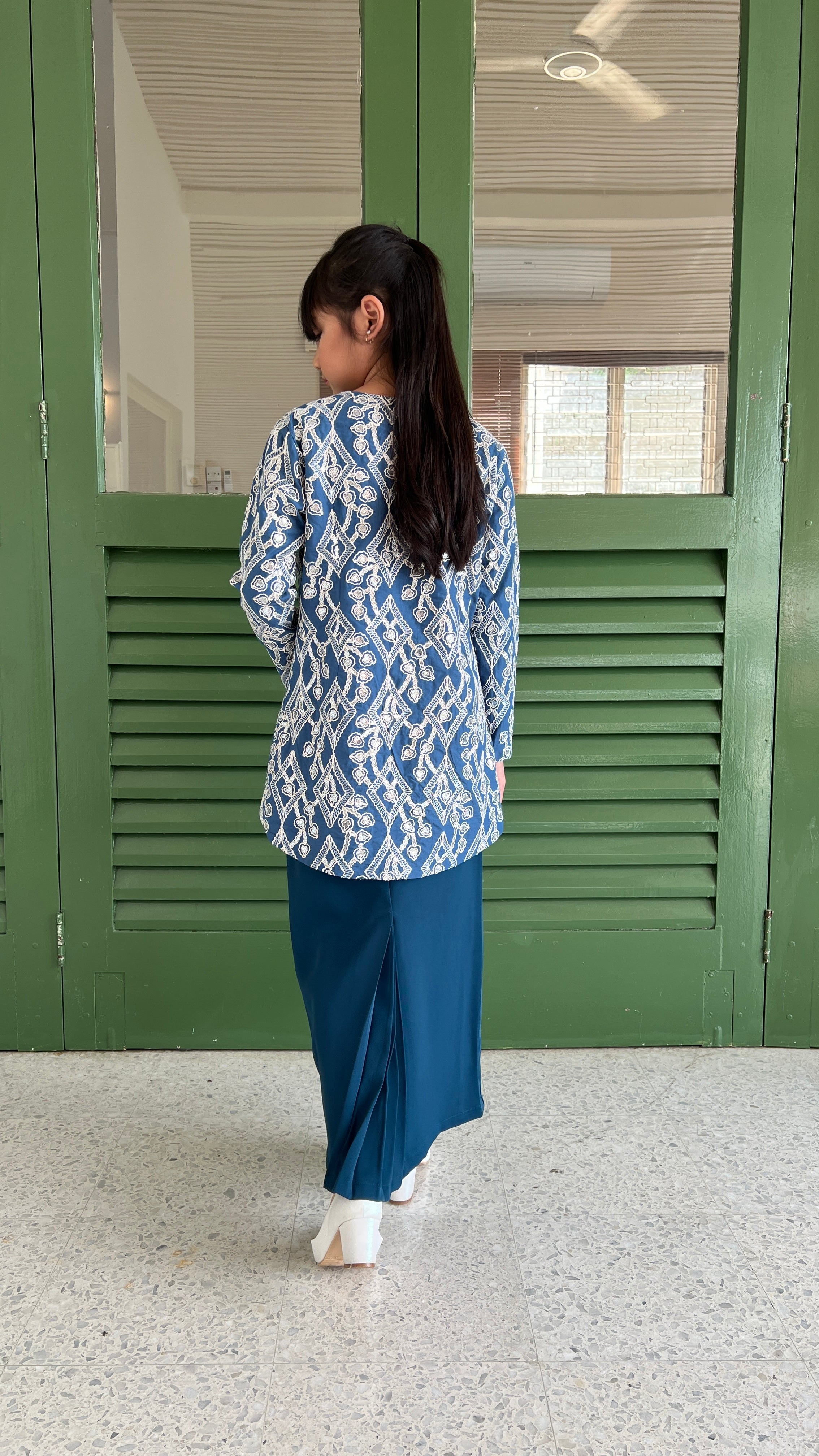2026 Lebaran Kids Embroidery Sequin Kurung