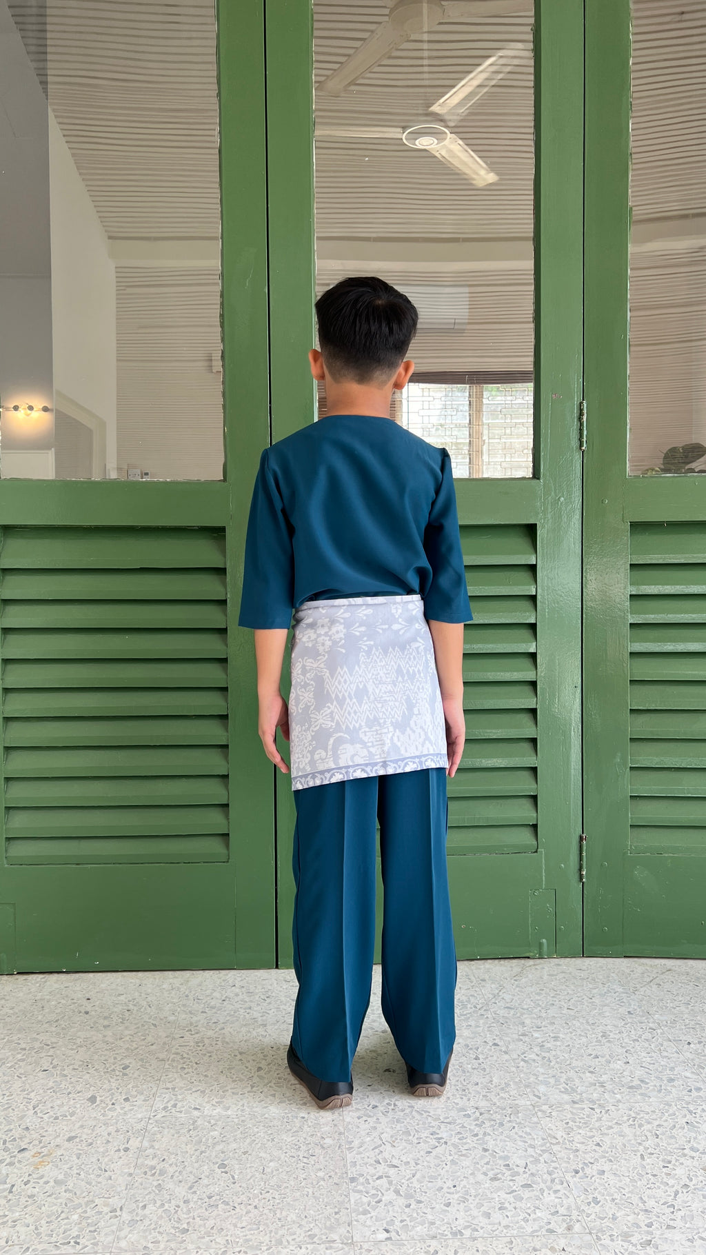 2026 Lebaran Kids Baju Melayu Teluk Belanga (Samping Not Included)